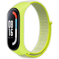 Pasek opaska nylonowa Vanfone do Xiaomi Mi Band 3/4/5/6/7, limonkowy