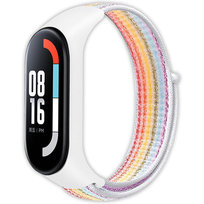 Pasek opaska nylonowa Vanfone do Xiaomi Mi Band 3/4/5/6/7, tęczowo-pastelowy