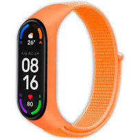 Pasek opaska nylonowa Vanfone do Xiaomi Mi Band 3/4/5/6, Amazfit Band 5, pomarańczowy