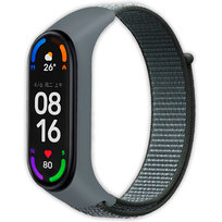 Pasek opaska  nylonowa Vanfone do Xiaomi Mi Band 3/4/5/6, Amazfit Band 5, szary