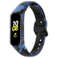 Pasek opaska silikonowa Vanfone do Samsung Galaxy Fit 2 SM-R220, moro niebieskie