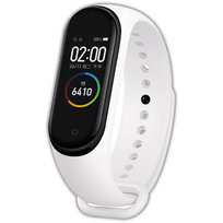 Pasek opaska silikonowa vanfone do xiaomi mi band 3/4, biały