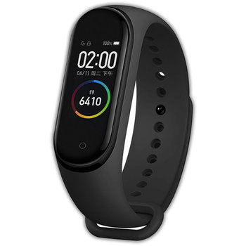 Pasek opaska silikonowa vanfone do xiaomi mi band 3/4, czarny - Vanfone