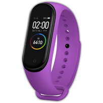 Pasek opaska silikonowa vanfone do xiaomi mi band 3/4, fioletowy