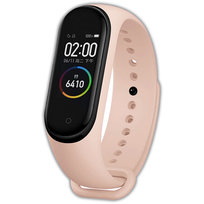 Pasek opaska silikonowa vanfone do xiaomi mi band 3/4, piaskowy róż