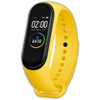 Pasek opaska silikonowa vanfone do xiaomi mi band 3/4, żółty