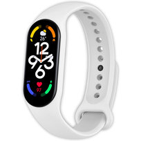 Pasek opaska silikonowa Vanfone do Xiaomi Mi Band 5/6/7, biały