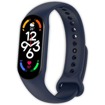 Pasek opaska silikonowa Vanfone do Xiaomi Mi Band 5/6/7, granatowy - Vanfone