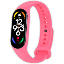 Pasek opaska silikonowa Vanfone do Xiaomi Mi Band 5/6/7, hot pink