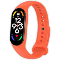 Pasek opaska silikonowa Vanfone do Xiaomi Mi Band 5/6/7, pomarańczowy