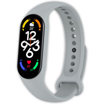 Pasek opaska silikonowa Vanfone do Xiaomi Mi Band 5/6/7, szary