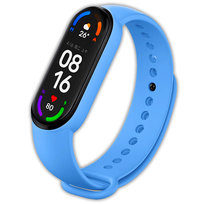 Pasek opaska silikonowa Vanfone do Xiaomi Mi Band 5/6, błękitny