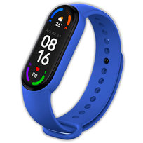 Pasek opaska silikonowa Vanfone do Xiaomi Mi Band 5/6, chabrowy