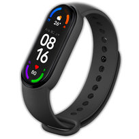 Pasek opaska silikonowa Vanfone do Xiaomi Mi Band 5/6, czarny