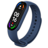 Pasek opaska silikonowa Vanfone do Xiaomi Mi Band 5/6, granatowy