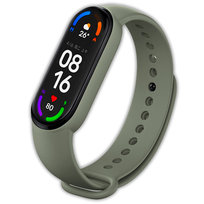 Pasek opaska silikonowa Vanfone do Xiaomi Mi Band 5/6, khaki