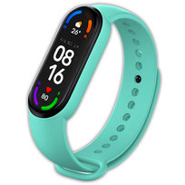 Pasek opaska silikonowa Vanfone do Xiaomi Mi Band 5/6, stonowana mięta
