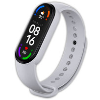 Pasek opaska silikonowa Vanfone do Xiaomi Mi Band 5/6, szary