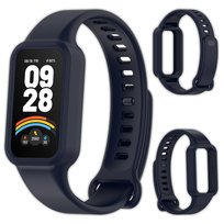 Pasek opaska silikonowa Vanfone do Xiaomi Mi Smart Band 9 Active/Redmi Smart Band 3, granatowy