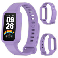 Pasek opaska silikonowa Vanfone do Xiaomi Mi Smart Band 9 Active/Redmi Smart Band 3, lawendowy