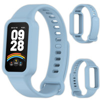 Pasek opaska silikonowa Vanfone do Xiaomi Mi Smart Band 9 Active/Redmi Smart Band 3, niebieski
