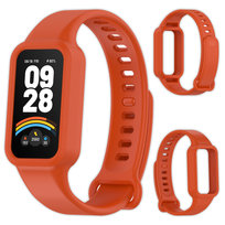 Pasek opaska silikonowa Vanfone do Xiaomi Mi Smart Band 9 Active/Redmi Smart Band 3, pomarańczowy