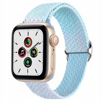 PASEK PLECIONY do AppleWatch 38/40/41 OMBRE BŁĘKIT Inna marka
