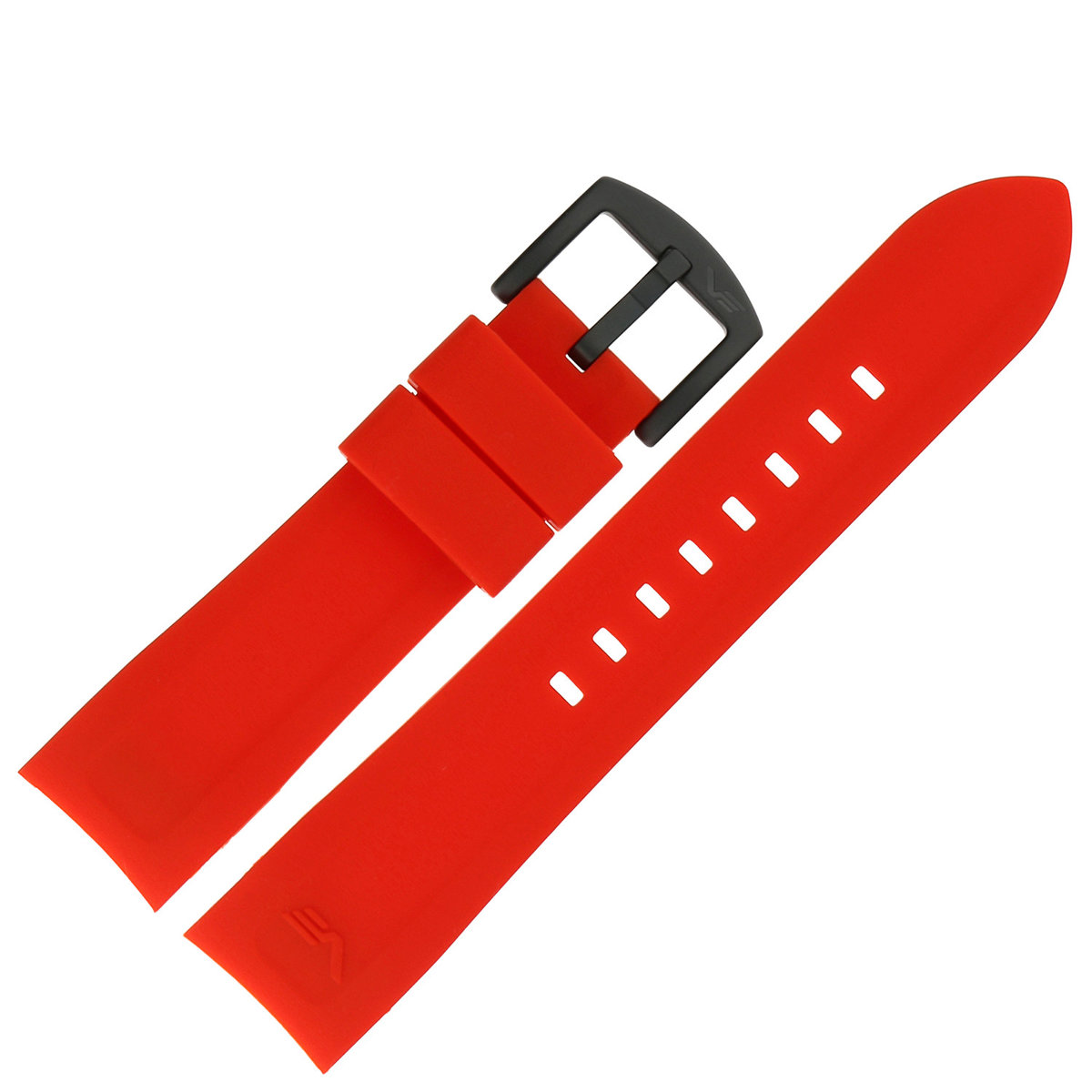 Vostok Europe Pasek Rocket N1 - Silikon 225 (C714) czerwony z czarną kl.