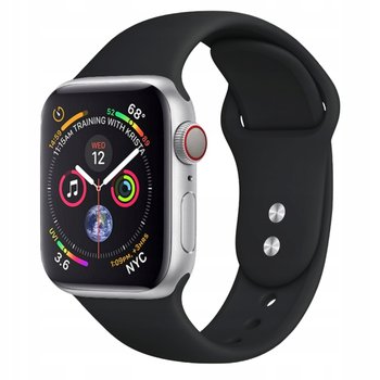 PASEK SILICONE BAND DO APPLE WATCH 42/44/45MM S/M - CZARNY - Bowi