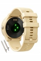Pasek silikonowy 20mm beżowy do zegarka smartwatch sportowy wodoodporny Inna marka
