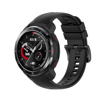 Pasek Silikonowy / Opaska do smartwatch Honor Watch GS Pro KAN-B19S czarny - GSM-HURT