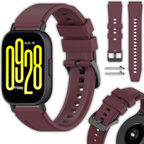 Pasek silikonowy Vanfone do Xiaomi Redmi Watch 5 Active / 5 Lite, bordowy