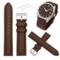 Pasek skórzany ciemny brązowy 22mm