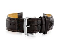 Pasek skórzany do zegarka W102L ciemny brąz - 24mm PACIFIC