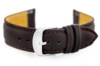 Pasek skórzany do zegarka W83L - ciemny brąz - 12mm PACIFIC
