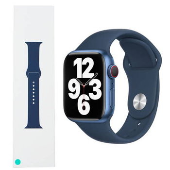 Pasek Sport Band Apple Watch 1/ 2/ 3/ 4/ 5/ 6/ 7 Series 42/ 44/ 45mm MKUW3ZM/A - niebieski (Abyss Blue) - Apple