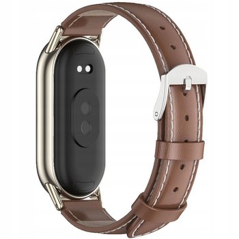 Pasek Tech Protect Leatherfit do Xiaomi Smart Band 8 / 8 NFC, brązowy - TECH-PROTECT