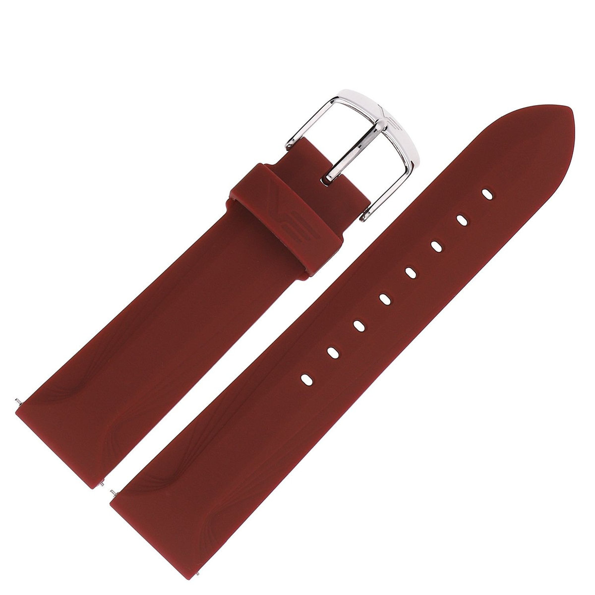 Vostok Europe Pasek Undine - Silikon (E567) purpurowy stalowa kl.