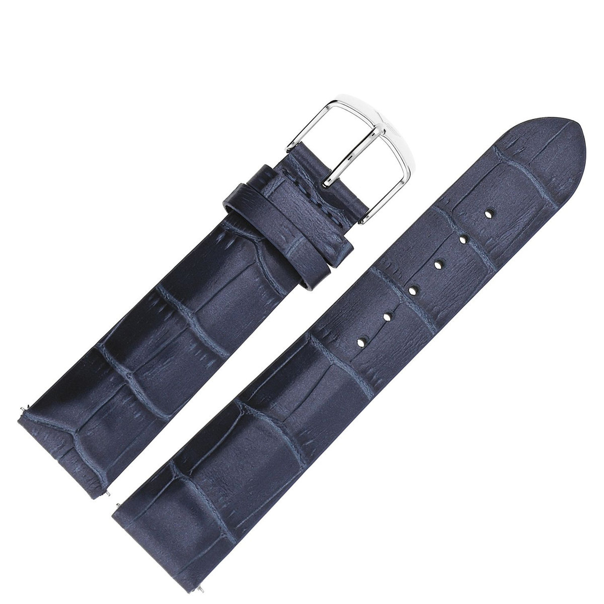 Vostok Europe Pasek Undine - Skóra (A526) niebieski croco stalowa kl.