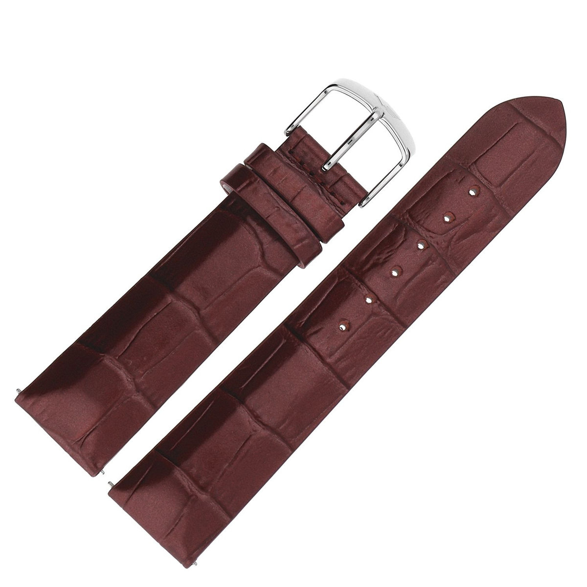 Vostok Europe Pasek Undine - Skóra (E567) purpurowy croco stalowa kl.