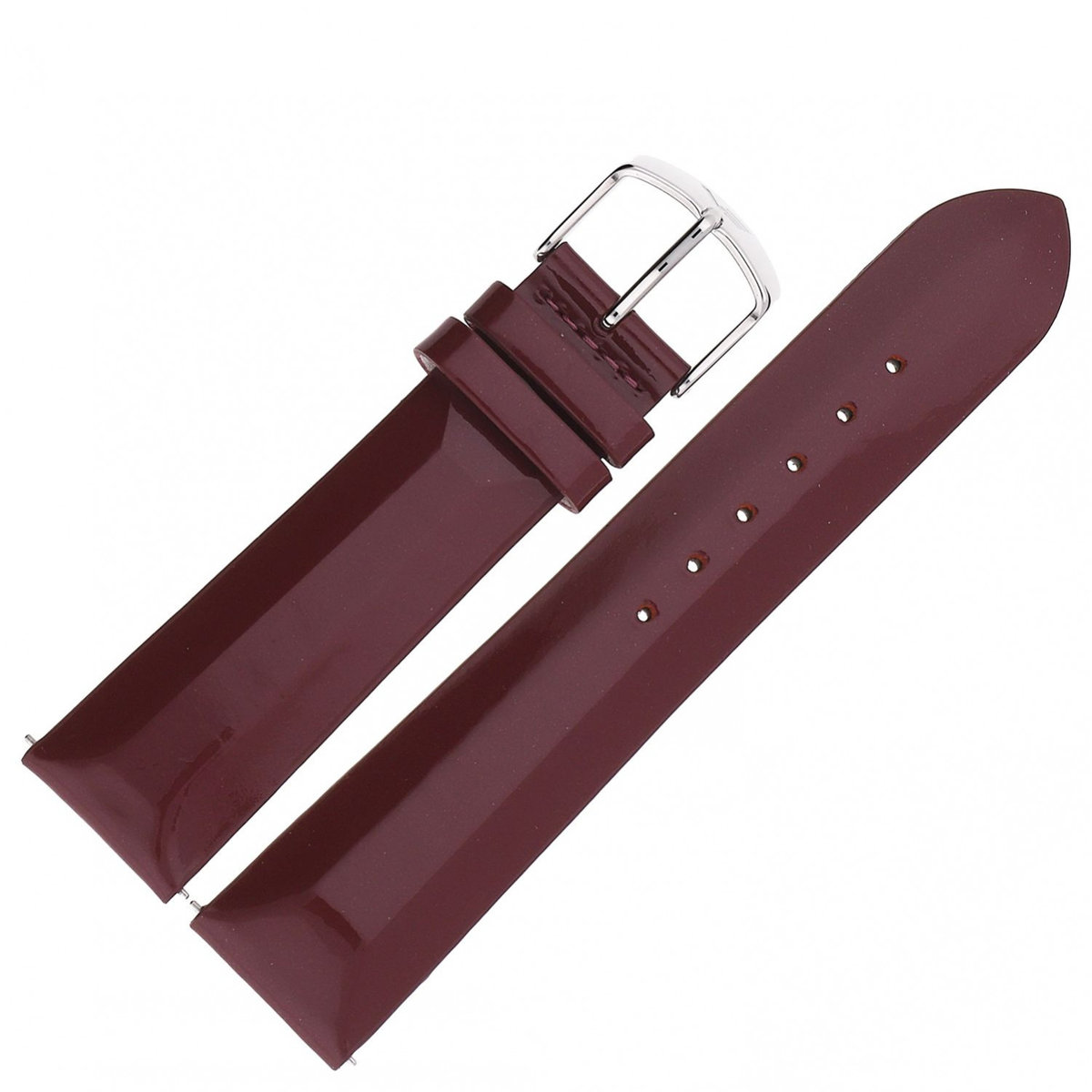 Vostok Europe Pasek Undine - Skóra (E567) purpurowy gładki stalowa kl.
