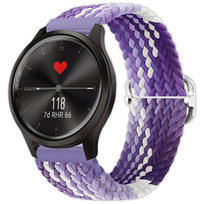 Pasek Vanfone do Garmin Approach S12/S40/S42/S44/S50, Venu SQ/SQ 2/2 Plus, Vivoactive 3/5/6, Forerunner 55/245/645, Vivomove HR/3/Style/Sport, D2 Air, fioletowy neon