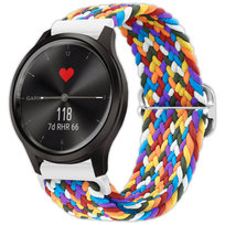 Pasek Vanfone do Garmin Approach S12/S40/S42/S44/S50, Venu SQ/SQ 2/2 Plus, Vivoactive 3/5/6, Forerunner 55/245/645, Vivomove HR/3/Style/Sport, D2 Air, tęczowy