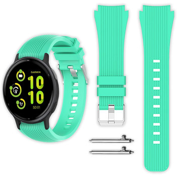 Pasek Vanfone do Garmin Approach S12/S40/S42/S44/S50, Venu SQ/SQ 2/2 Plus, Vivoactive 3/5/6, Forerunner 55/245/645, Vivomove HR/3/Style/Sport, D2 Air, turkusowy - Vanfone