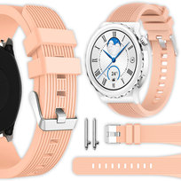 Pasek Vanfone do Huawei Watch GT 2 42mm, GT 3 42mm, GT 3 Pro 43mm, pudrowy róż