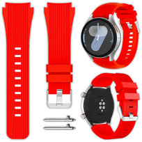 Pasek Vanfone do Samsung Galaxy Watch 4 5 6 7 40mm/44mm/45mm/46mm/47mm Pro Active 2, czerwony