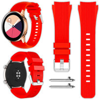 Pasek Vanfone do Samsung Galaxy Watch 4 5 6 7 40mm/44mm/45mm/46mm/47mm Pro Active 2, czerwony