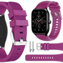 Pasek Vanfone do Xiaomi Amazfit GTS 2/2e/2 Mini/3/4/4 Mini, BIP S/Lite/U Pro/3 Pro, GTR 42mm, Zepp E, Mibro Lite/Air, fioletowy