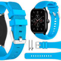 Pasek Vanfone do Xiaomi Amazfit GTS 2/2e/2 Mini/3/4/4 Mini, BIP S/Lite/U Pro/3 Pro, GTR 42mm, Zepp E, Mibro Lite/Air, niebieski