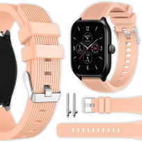 Pasek Vanfone do Xiaomi Amazfit GTS 2/2e/2 Mini/3/4/4 Mini, BIP S/Lite/U Pro/3 Pro, GTR 42mm, Zepp E, Mibro Lite/Air, pudrowy róż